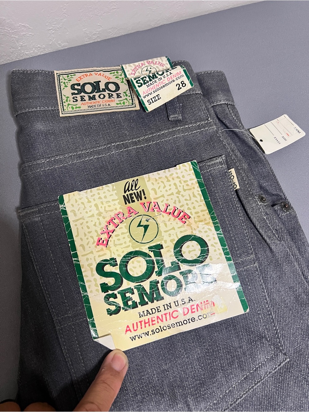 Men's Straight Jeans in Gray - Classic Straight Fit